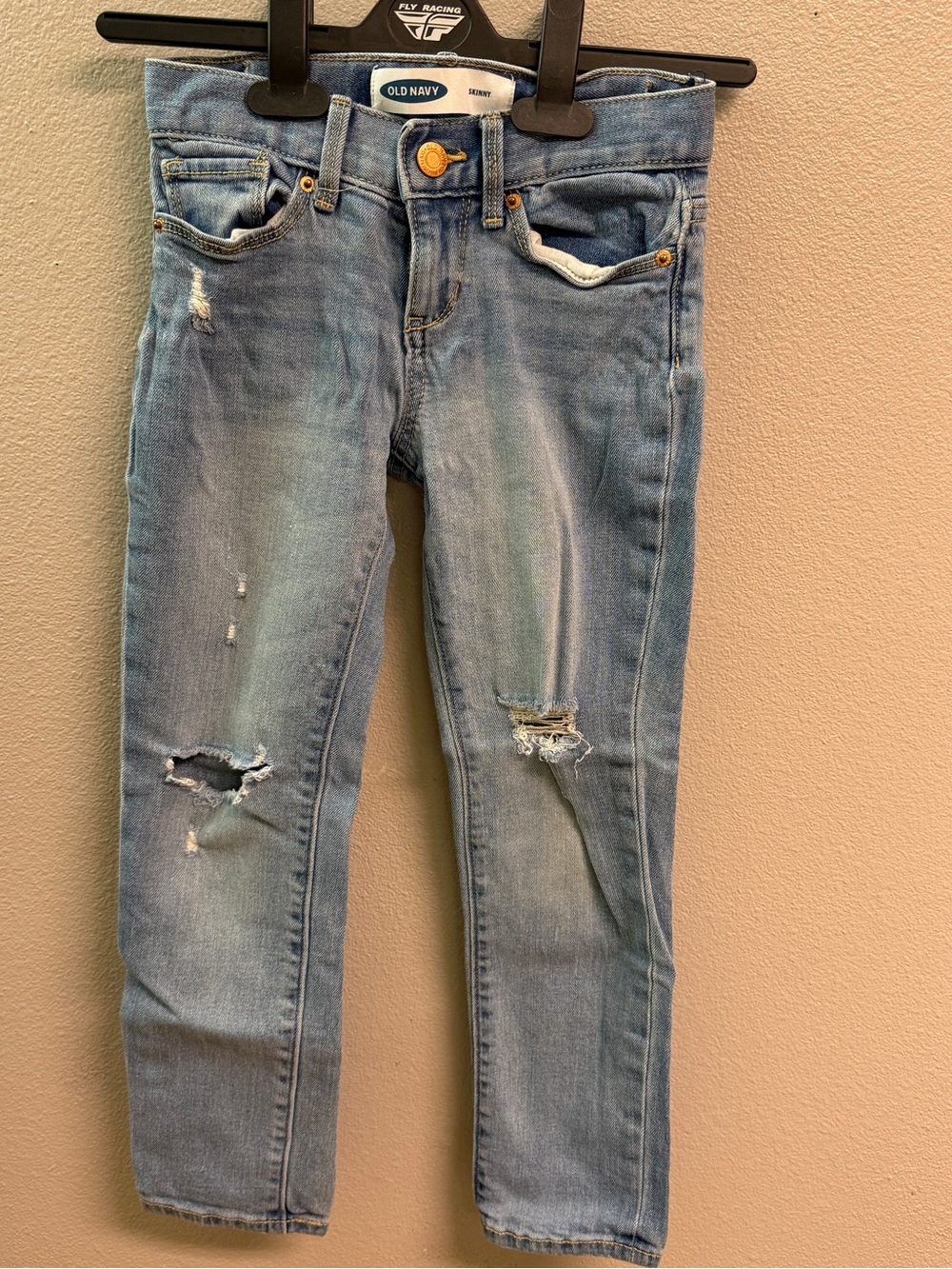 Old Navy kids Light Blue Distressed Skinny Jeans